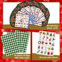 ArtCreativity Christmas Bingo Game - 30 Players Kids Christmas Bingo - Holiday 30 Player Cards for Family Game Night - Christmas Games for Classroom
