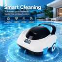 Robotic Pool Cleaner, Cordless Pool Vacuum with 19 GPM Powerful Suction, 2H Runtime and 3H Fast Charging, Dual Filters, Self-Parking, for Above Ground& In Ground Pools Up to 870 sq.ft