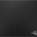 Glass Gaming Mouse Pad 320mm x 360mm FPS Game Special Tempered Glass Durable 3mm Thickness Accurately and Quickly Shoot Opponents (320mm x 360mm, Black)