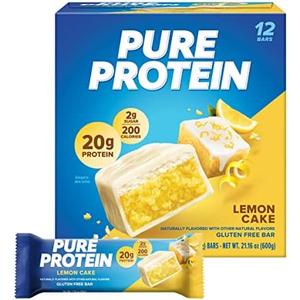 Pure Protein Pure Protein Bars, High Protein, Nutritious Snacks To Support Energy, Lemon Cake, 12 Count, 12 Count Exp. 03/22/2027