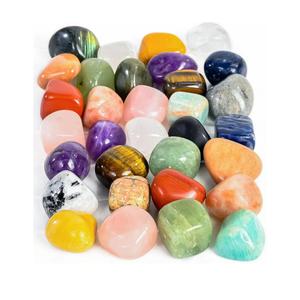 ZAICUS 1lb Assorted Tumbled Stones | Polished Crystals Healing | Natural Stones | Feng Shui | Chakra Balancing | Good Luck | Reiki Gift | Home Decor | Size 20-25 mm