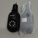 Jennov 2K Light Bulb Security Camera Wireless Outdoor, Indoor Light Socket Cameras for Home Security, Human Detection, 355, Color Night Vision, 5G/2.4G WiFi, Screw in, Compatible with Alexa (Black)