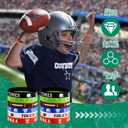 142Pcs Football Party Supplies Serves 12 People,Football Themed Party Favors with Whistles, Slap Bracelet, Tattoo Stickers, Silicone Bracelet, Keychains, Plastic Straws, Gift Bags