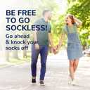 Dr Scholls Go Sockless! Cushioning Insoles for Women Men Unisex, 3 Pairs, Trim to Fit - Absorbs Moisture to Keep Feet Dry, Shoe Inserts for Women Men with Plush Terry Cloth Layer for Added Comfort