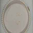 Oval Tray for Coffee Table Dcor 13" Concrete Modern Decorative Trays Home Dcor Accents -Coffee Table Centerpieces -Island Decor Contemporary Tray (Cream)