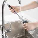 2 x Long Handle Bottle Brush, Bottle Brush Cleaner with Dual Function Bristles for Water Bottles, Glasswares, Mugs, Thermoses, Baby Bottles, Blue 3 PCS