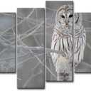 Owl Wall Art Painting White Owl in The Tree Prints On Canvas The Picture Animal Pictures Oil for Home Modern Decoration Print Décor