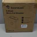 Bonsaii 6-Sheet Micro-Cut Paper Shredder, P-4 High-Security for Home & Small Office Use, Shreds Credit Cards/Staples/Clips, 3.4 Gallons Transparent Window Wastebasket, Black (C234-A)