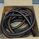Garden Hose 25 ft x 5/8", NON-EXPANDING Flexible Water Hose, Kink Resistant Lightweight Hybrid Hose-Black Orange