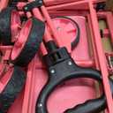 InBrave Collapsible Wagon Cart, 380LBS Heavy Duty Utility Wagons with All-Terrain Wheels, Foldable Grocery Carts for Gardening, Shopping, Beach, Camping, Pink