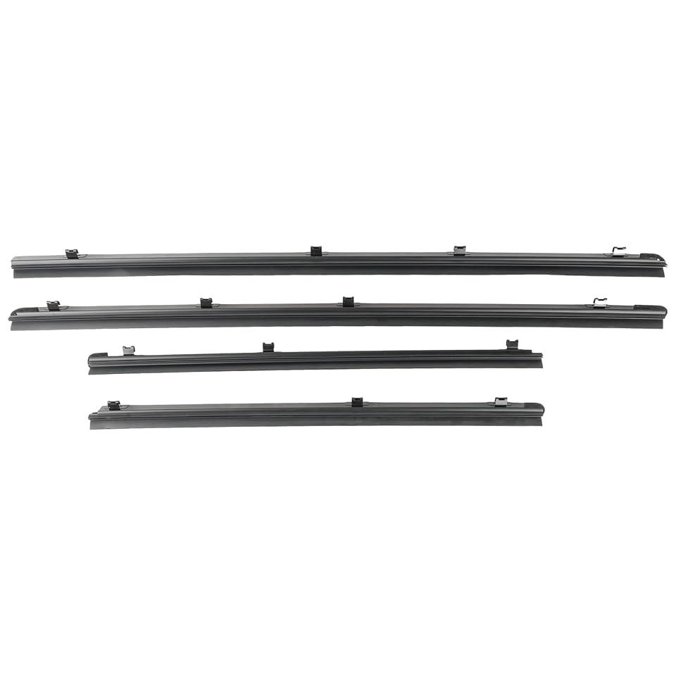 MISIOEK Inner Front & Rear Weatherstrip Window Molding Trim Seal Belt Compatible with 2010-2020 Toyota 4Runner & Lexus GX460, Repalce 68171-60090 68172-60080 68173-60060 68174-60060