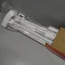 (2 Pack) Retractable Baby Gate for Doorways and Stairs, Mesh Safety Gate for Pet, Indoor & Outdoor Use, One-Hand Operation, Easy Installation, 33.6" Tall, Expands to 55" Wide（White,33.6"x55")