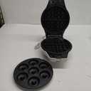 3 in 1 Thick Belgian Waffle Maker with Removable Plates, 8" Non Stick Belgian Waffle Iron Removable Plates, Mini Donut Maker Machine, Cake Pop Maker Machine Set with Tools, White