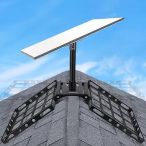 GADFISH Gen 3 Starlink Roof Ridge Mount, No-Drill Installation Starlink Pivot Mount with Gen 3 Pipe Adapter