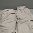 MUXHOMO 7 Pieces Queen Comforter Set, Soft Bed in a Bag Queen Size, All Season Bedding Set with Comforter, Flat Sheet, Fitted Sheet, Pillowcases & Shams, Beige