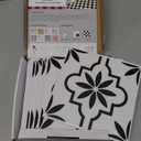 MORCART Peel and Stick Floor Tile, Vinyl Flooring Waterproof, DIY Flooring for Bathroom, Kitchen, Fireplace, Pet House, Stairs, Bedrooms, Wall (40PCS,7.87" x 7.87",Black)