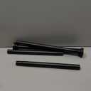 Black Shower Curtain Rods, 43-72 Inches, Never Rust, Never Slip, Adjustable Tension Rod with Durable Spring, No Drilling, Use for Bathroom, Bedroom, Kitchen, Balcony