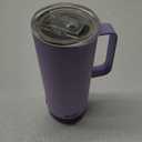 BUILT 20 Ounces Cascade Mug with Handle, Slide Lid, Stainless Steel, Hot or Cold Tumbler, Wild Lavender