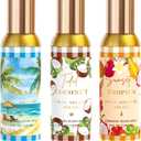 Room Spray, Tidal Coconut, Woven Ocean, Sunset Tropics, 3 Pack, Each 4 fl oz, Air Freshener for Home, Long-Lasting Odor Eliminator for Bathroom and Office