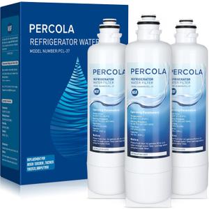 PERCOLA BORPLFTR55 Water Filter Replacement, Compatible with Bosch Ultra Clarity Pro BORPLFTR50, Thermador REPLFLTR55, WFC100MF, WFS200MF, Bosch B36CL81ENG, B36CL80ENS, B36CL80SNS, 3 Pack