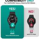 SUPCASE for Samsung Galaxy Watch 6 44mm Case with Band (Unicorn Beetle Pro), [Anti-Scratch] [Bumper Protector] Rugged Men Cover with Adjustable Strap Band for Galaxy Watch 6/5/4 44mm, Black