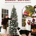 DWVO 7.5ft Pre-Lit Pencil Christmas Tree 350 LED Lights Remote Control