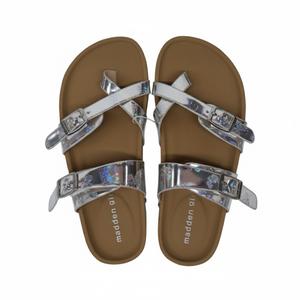 Madden girl  Brycee Silver Footbed, US Size 2