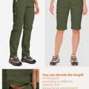 Women's Hiking Pants Convertible Quick Dry Stretch Lightweight Zip-Off Outdoor Fishing Travel Safari Pants, US 27
