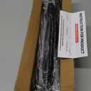 Shower Curtain Rod Adjustable 43-92 inch, 1"Diameter Spring Tension Curtain Rod No Drill, Anti-Rust Non-Slip Shower Rod, Black Shower Curtain Rod for Bathroom Tension