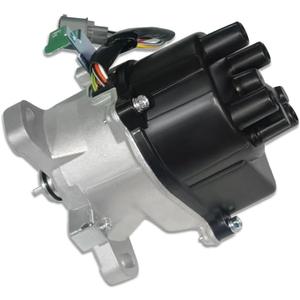 Ignition Distributor with Black Cap & Rotor Fits Honda Civic Acura EL 1.5L 1.6L SOHC 1999-2000 (OE: TD63U, TD73U)