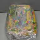 6 Packs Large Toy Storage Bags with Labels, Reusable Clear PVC Board Game Storage, Travel Waterproof Organizer Bags with Zipper Large Capacity (Gradient Color)