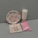 144 Piece Donut Grow Up Party Supplies, Serves 24 Guests Disposable Sprinkle Paper Plates, Cocktail Napkins, Cups, Cutlery, Two Sweet Birthday Party Decorations