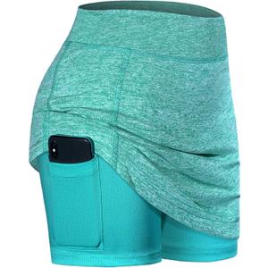 BLEVONH Womens Summer Tennis Skirts with Shorts Underneath, Pickleball, Athletic, Workout and Golf Skorts with Pockets, XX-Large 