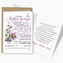 Heartfelt Mother's Day Card for Mother In Law, Mother-In-Law Mothers Day Card from Daughter-in-Law, Thank You Cards Gifts for Mom