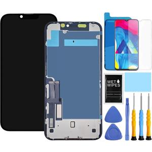 for iPhone 11 Screen Replacement for iPhone 11 Screen Replacement kit for iPhone 11 A2111 A2223 A2221 LCD Display digitizer Touch Screen Assembly with Repair Tools 6.1 inch Black