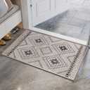 YDKGL Indoor Door Mat 20"x31",Beige Door Mats Indoor Entrance Dirt Resistant & Absorbent, Non-Slip Rubber Backing Front Door Mats,Washable Low-Profile Doormat for Entryway, Inside Home Entrance