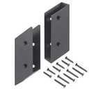 WOCEPU 35° Stair Angle Stainless Steel Deck Railing Brackets Connectors for 2"x4" (Actual 1.5"x3.5") Railing Wood Post (4 Pair)