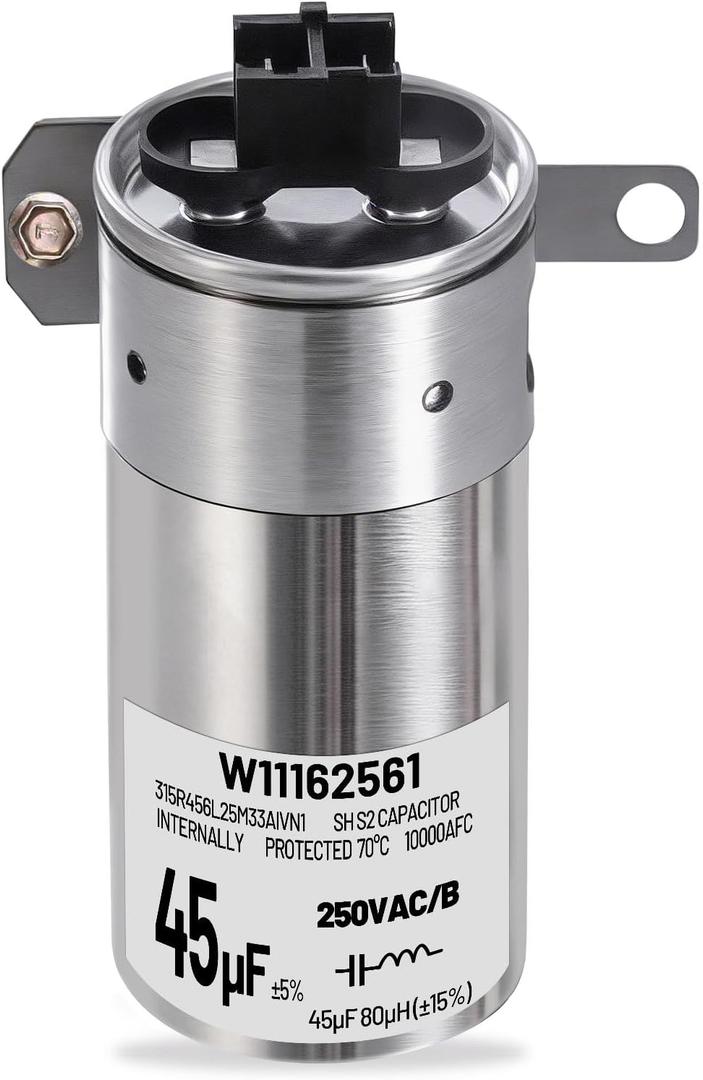 W11428524 W11162561 W10866238 Washing Machine Run Capacitor Replacement for Whirlpool Washer Capacitor, Replace W11175257 AP6981681 PS12745632 EAP12745632, Fit for Whirlpool Maytag Kenmore