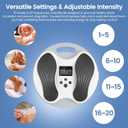 EMS Foot Massager for Neuropathy, NEMS Feet Massager for Pain Relief & Plantar Fasciitis and Improve Circulation, Electric Muscle Foot Stimulator for Neuropathy with 4 TENS Unit Muscle Stimulator Pads