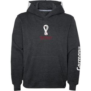 Outerstuff Women's FIFA World Cup Core Fleece Hood (Medium, Charcoal Grey Heather)