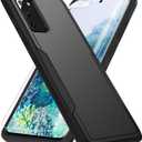 for Galaxy S20 Case,with Screen Protector [Military Grade Drop Tested] Heavy-Duty Tough Rugged Shockproof Protective Case for Samsung Galaxy S20 6.2 inch, Black