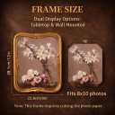 Vintage Picture Frame 8x10, Elegant Antique Frames 8 X 10 With Glass Front, Fancy Ornate Frame 8x 10 For Photo Display Tabletop And Wall Mounting,Classic Sculpted Antique Bronze Gold Vintage Picture Frame (Bronze, 8x10)