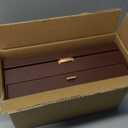 Watch Case Box for Men  14 Slots Watch Display Organizer with 6-Compartment Eyeglasses Storage, Real Glass Lid 2-Layer PU Leather Collection Holder Gift for Loved Ones Brown