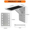 MECTL Frame Mounted Trailer Step,Boat Trailer Step,Supports up to 300 lbs,Non-Slip Surface (Silvery, 2 Pack)