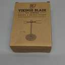 Luxury Razor and Brush Stand, The Admiral by VIKINGS BLADE, Ancient Viking Look with Heavy Distressed Stainless Steel & Brass, Extra Wide Openings, Fits Most Razors and Brushes