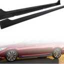 HECASA Side Skirts Rocker Panels Guard Compatible with 2013-2017 Honda Accord 4 Door Sedan Spoiler Extension Replacement Splitter Body Kit Pair Black