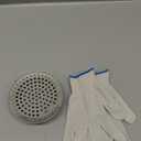 Moxweyeni 1 Pcs PVC Termination Cap for 4" Inner Diameter, Mesh Screen Vent Cover 304 Stainless Steel, for Furnace & Roof Vent Cap, Round Air Outlet Exhaust Water Drains Pipe with Gloves