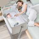 RONBEI Baby Bassinet, Bedside Sleeper Cribs,Baby Bed to Bed, Adjustable, Portable for Newborn, Infant/Baby Boy/Baby Girl