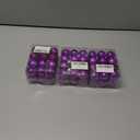 3 x Emopeak 24Pcs Christmas Balls Ornaments for Xmas Christmas Tree - 4 Style Shatterproof Christmas Tree Decorations Hanging Ball for Holiday Wedding Party Decoration (Purple, 1.3"/3.2CM)