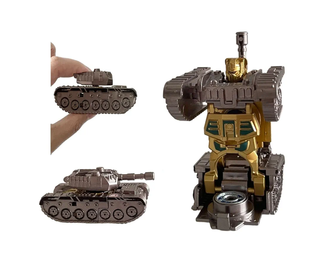 2 Pcs 3in1 Transformable Fidget Spinner Fidget Toys Adults Tank Transforming Robot Ultra-Cool Transforming Tank Robot